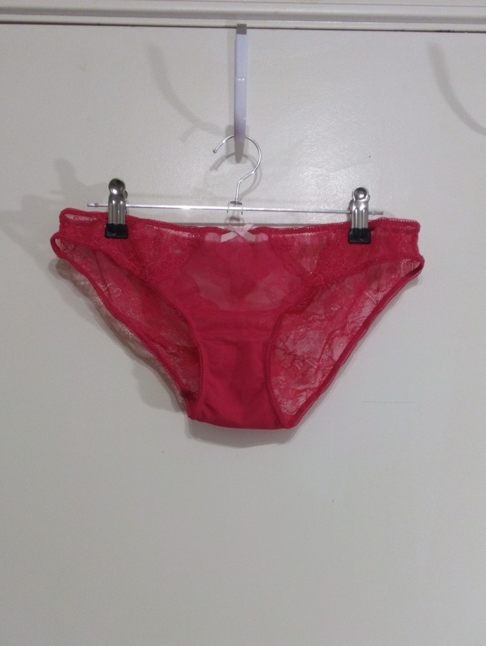 Red Lace Bikini Briefs